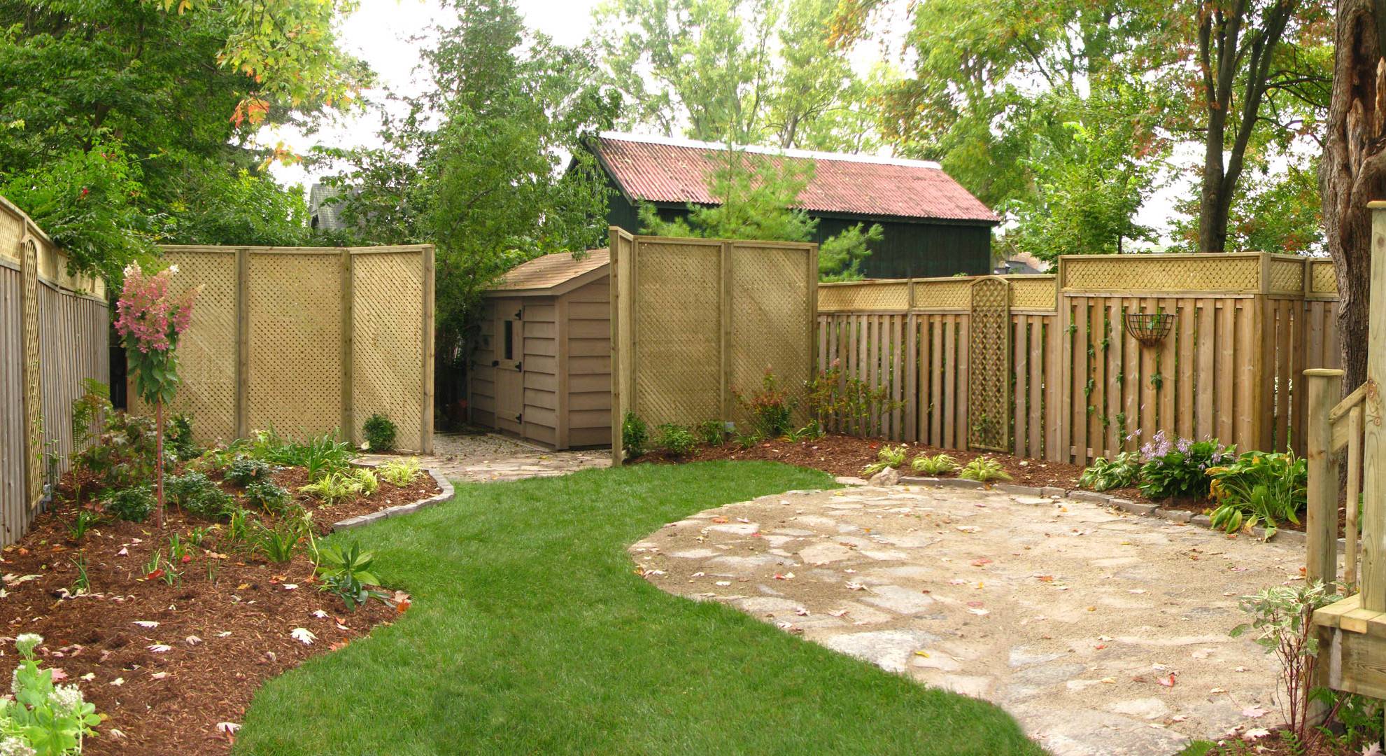 A landscaping, hardscaping and woodwork project in London Ontario. Complete backyard overhaul.